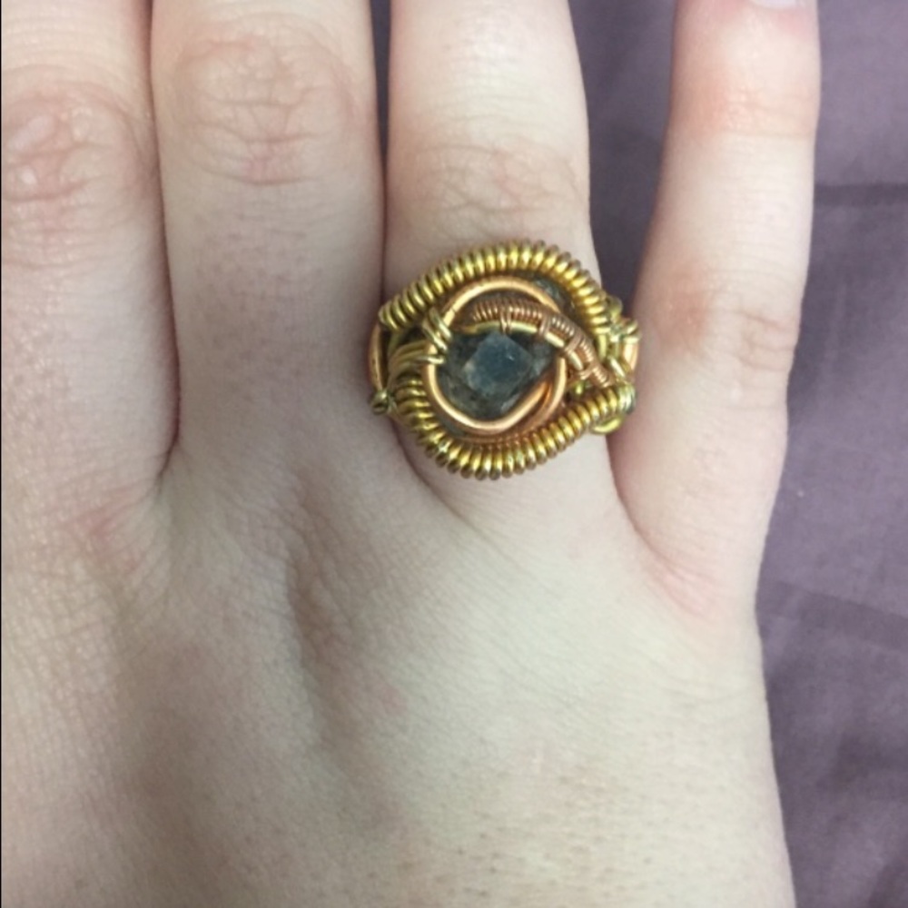 Handmade wire wrapped ring