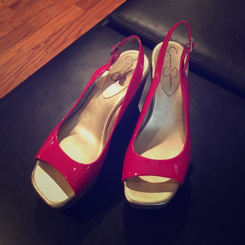 Jessica Simpson wedges