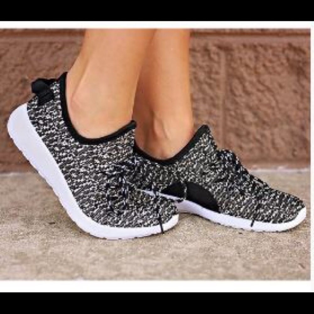 Black with White espadrille tennies