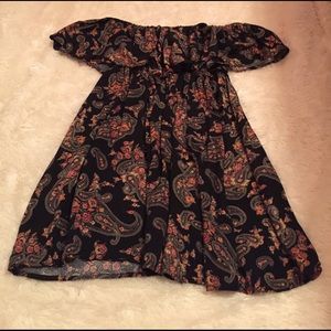 Floral off the shoulder dress