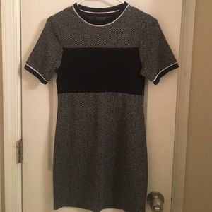 Classic fitted knit material dress from top shop