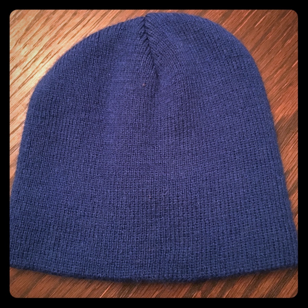 Almost Navy (dark royal blue) beanie hat for child