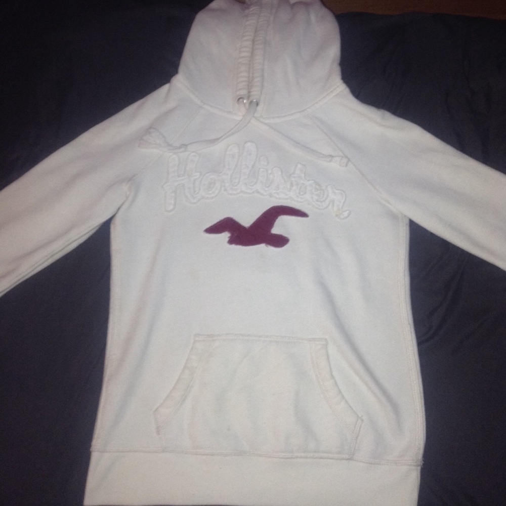 White Hollister Hoodie