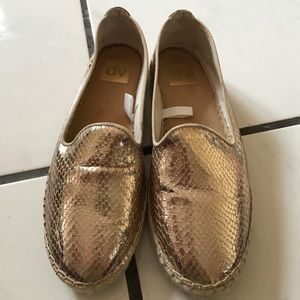Dolce Vita for Target gold snakeskin espadrilles