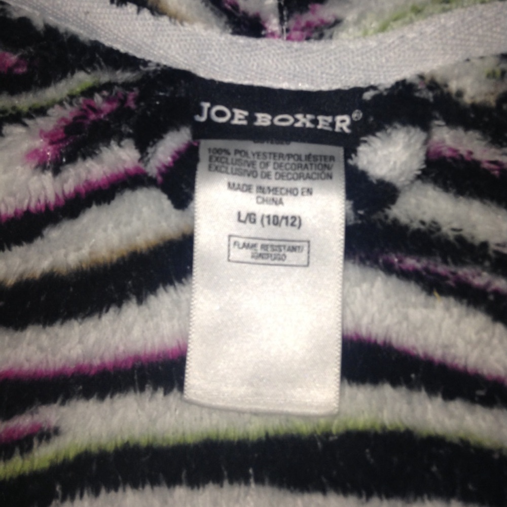 Girls Joe Boxer Zebra Robe - Picture 2 of 2