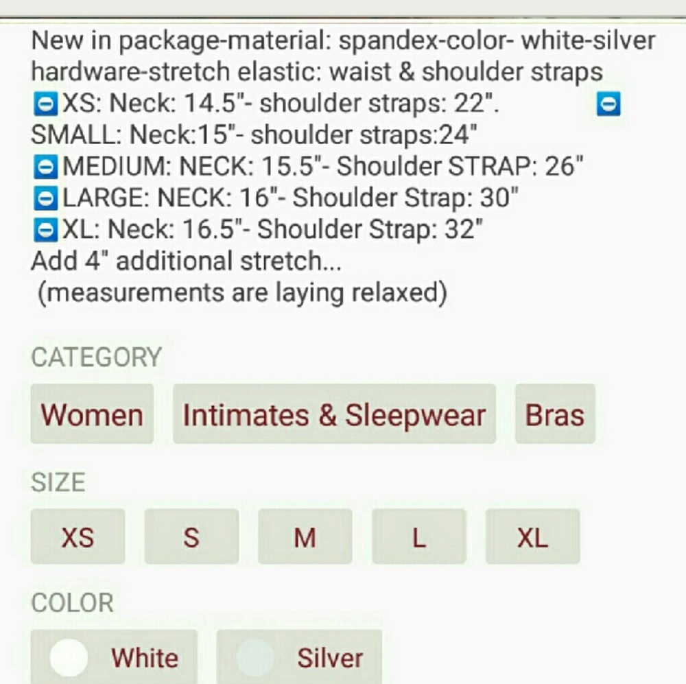 ❌XS-XXXL White SNEAK PEAK Bralette - Picture 3 of 3