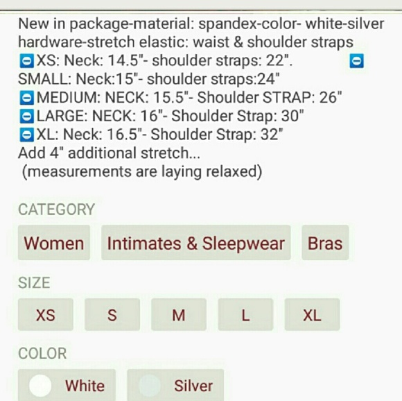 ❌XS-XXXL White SNEAK PEAK Bralette - Picture 3 of 3