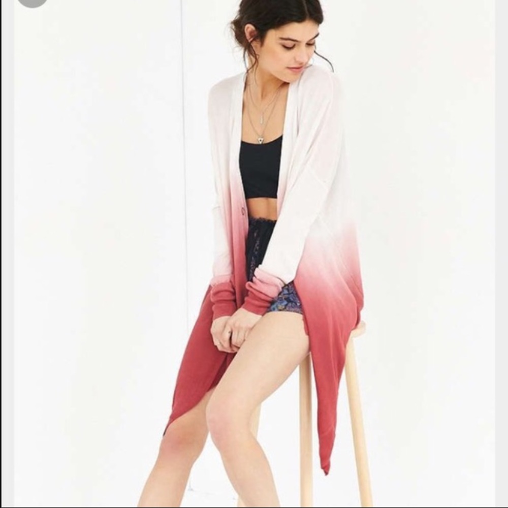Urban Outfitters Pink Ombré Cardigan
