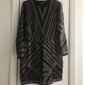 Black sequins dress