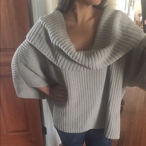 Express slouchy off the shoulder sweater