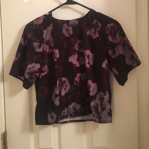 Smokey floral crop top