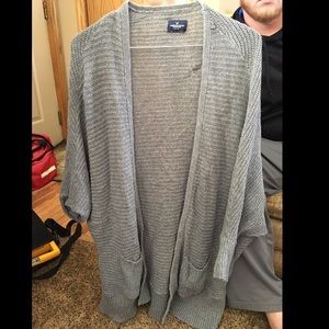 American Eagle gray cardigan XL