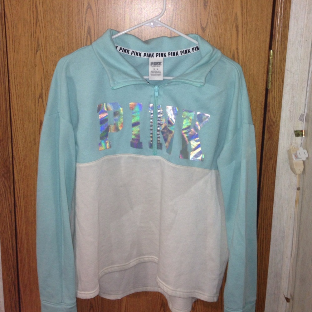 flowy Pink Victoria Secret half zip