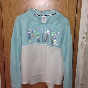 flowy Pink Victoria Secret half zip