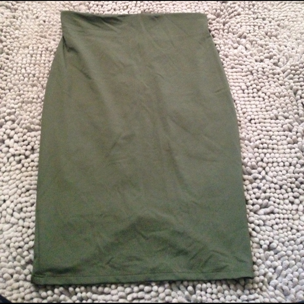 Olive skirt