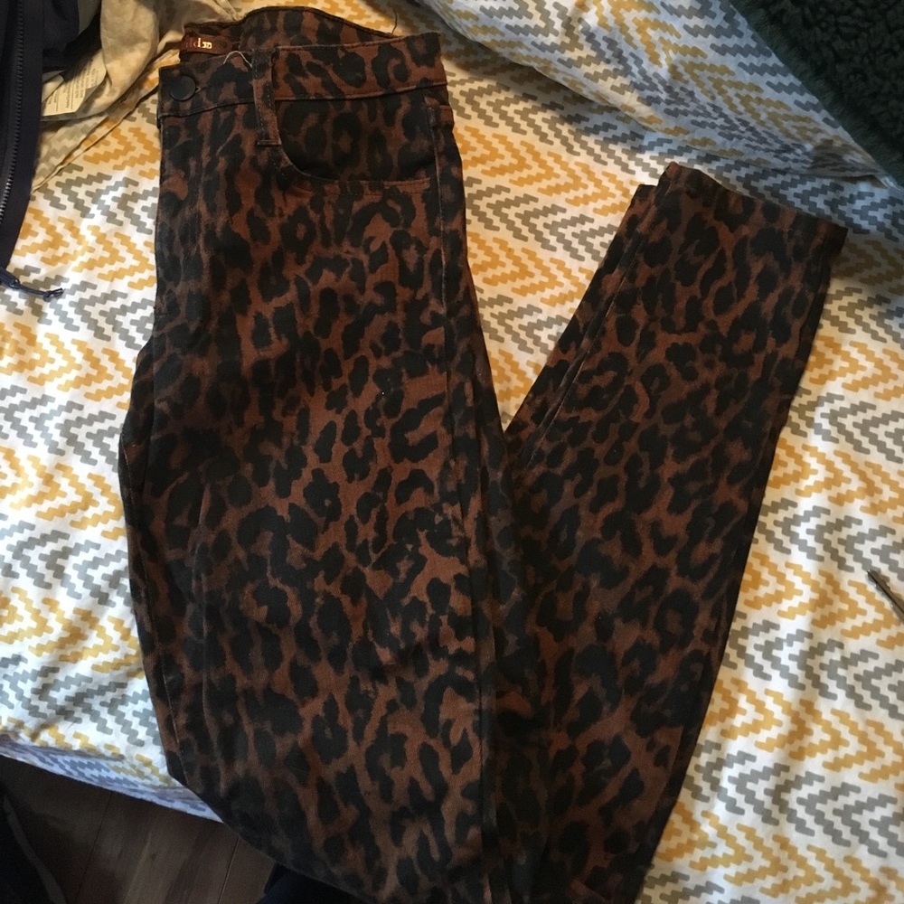 Leopard print joe jeans