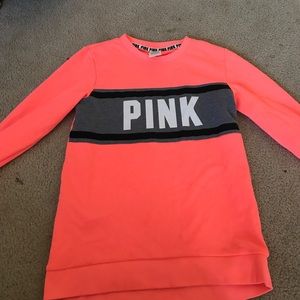 Bright orange neon sweatshirt
