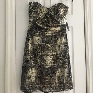 Gold metallic dress