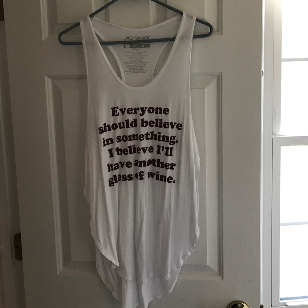 🌟Final Price Drop🌟Jac Vanek "Wine" Tank Top