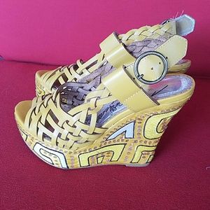 Naughty Monkey leather wedge