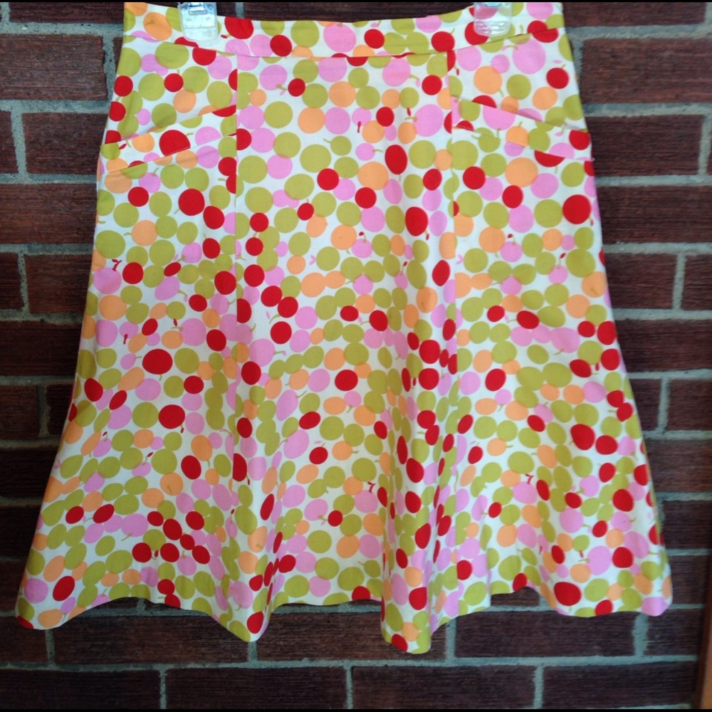 Marc Jacobs Multicolor Cherry Polka Dot Skirt