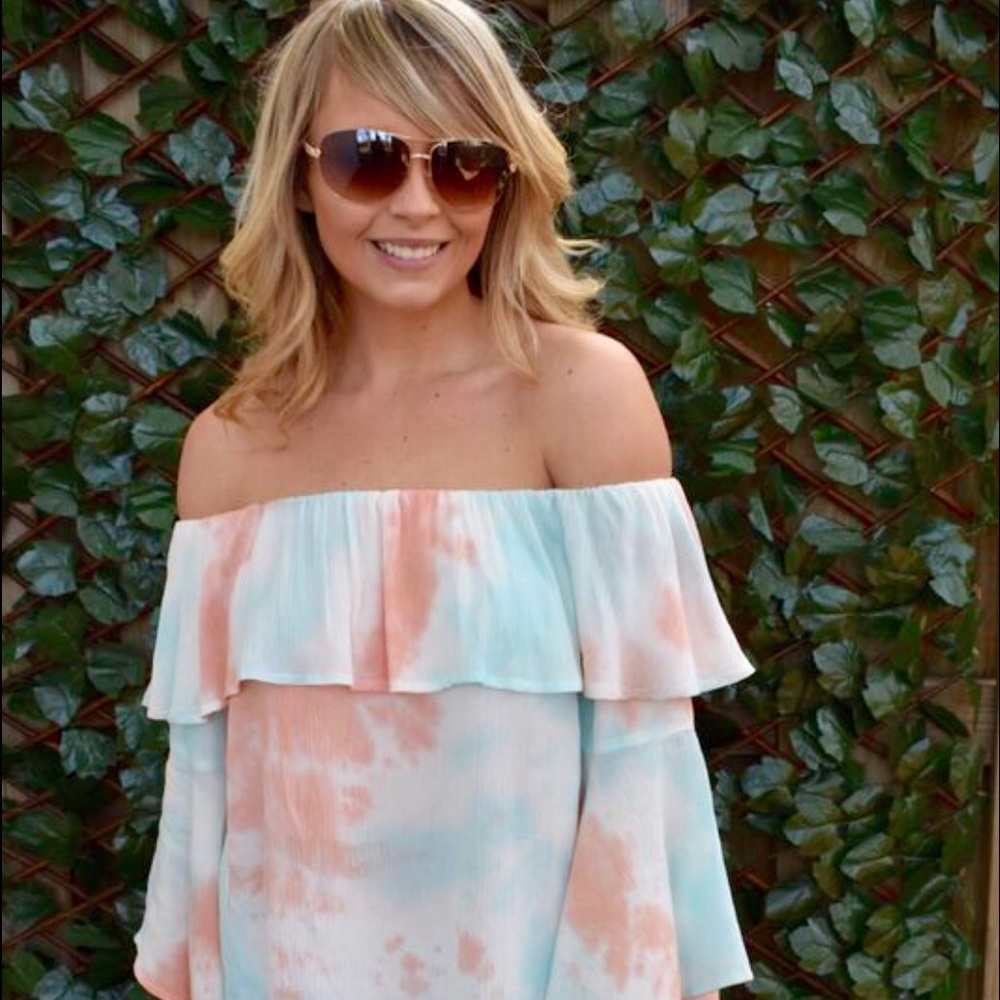 Off shoulder tie-dye - Picture 2 of 4