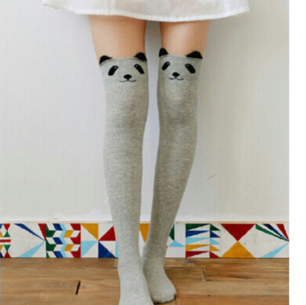 Cute Panda long socks new without tags