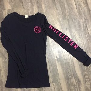 Dark Blue Hollister Longsleeve Shirt