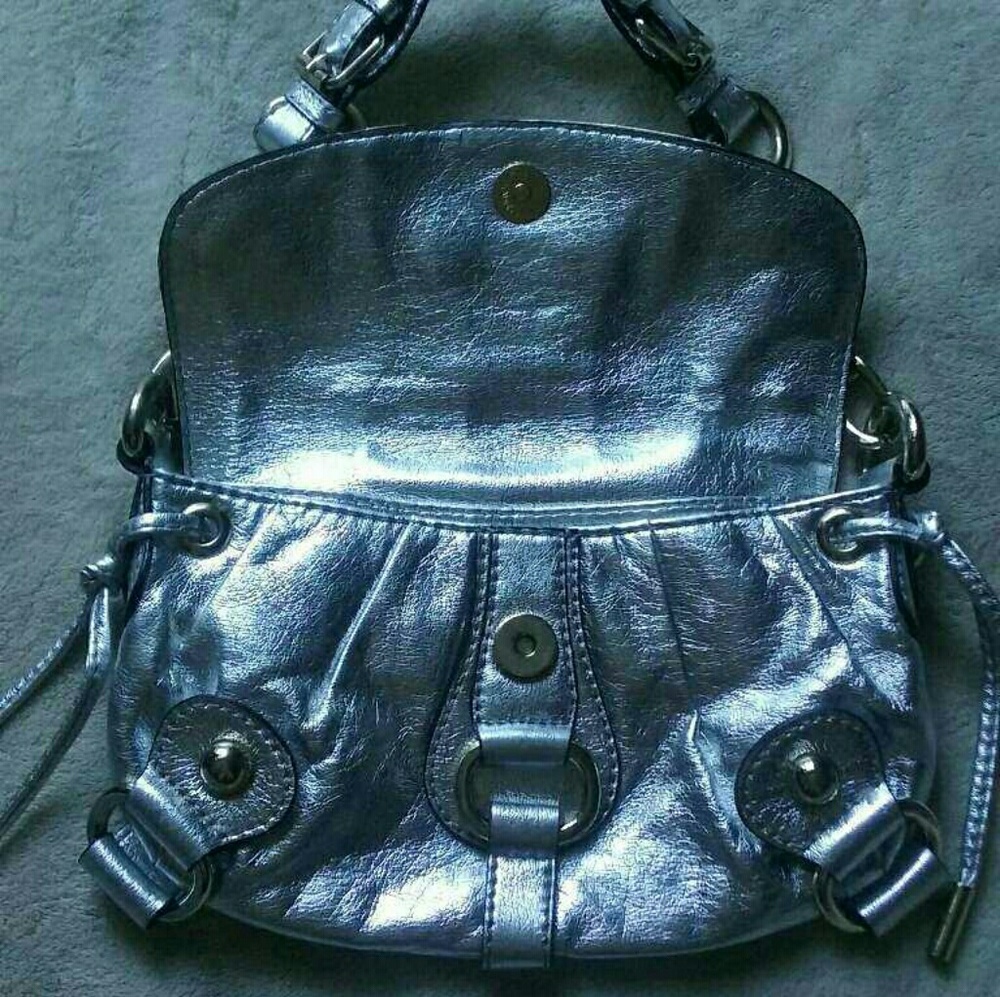 Metallic Silver Guess Purse