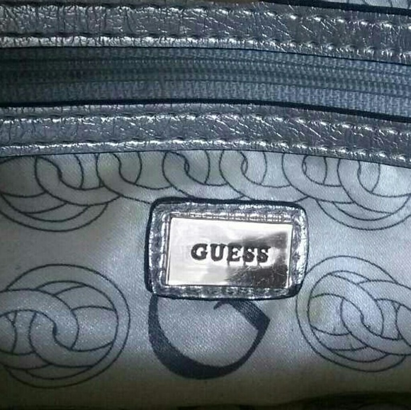 Metallic Silver Guess Purse - Picture 4 of 7