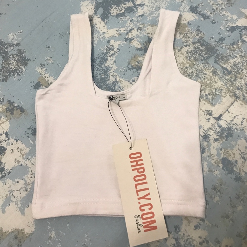 White crop top