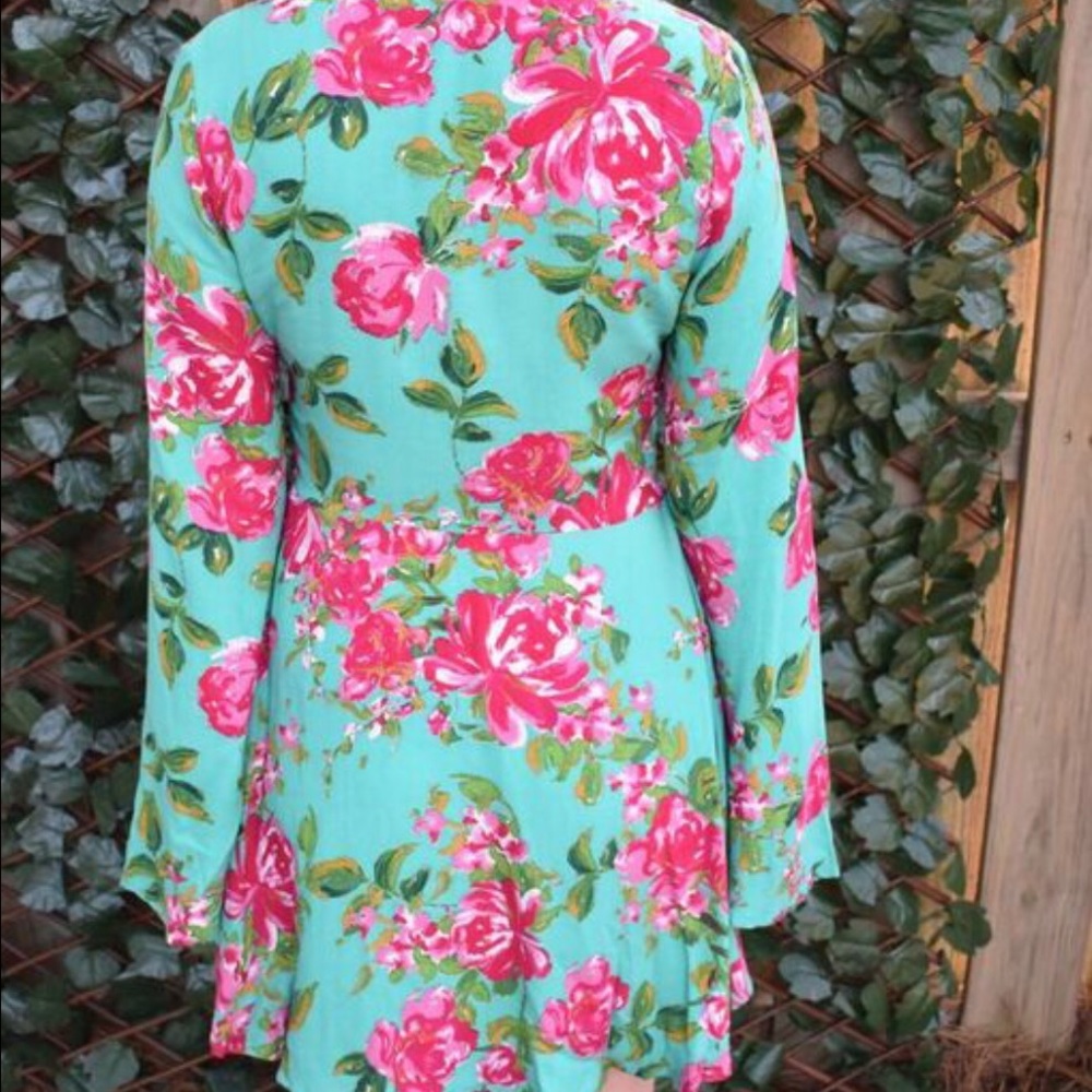 Printed floral dress - Picture 4 of 4