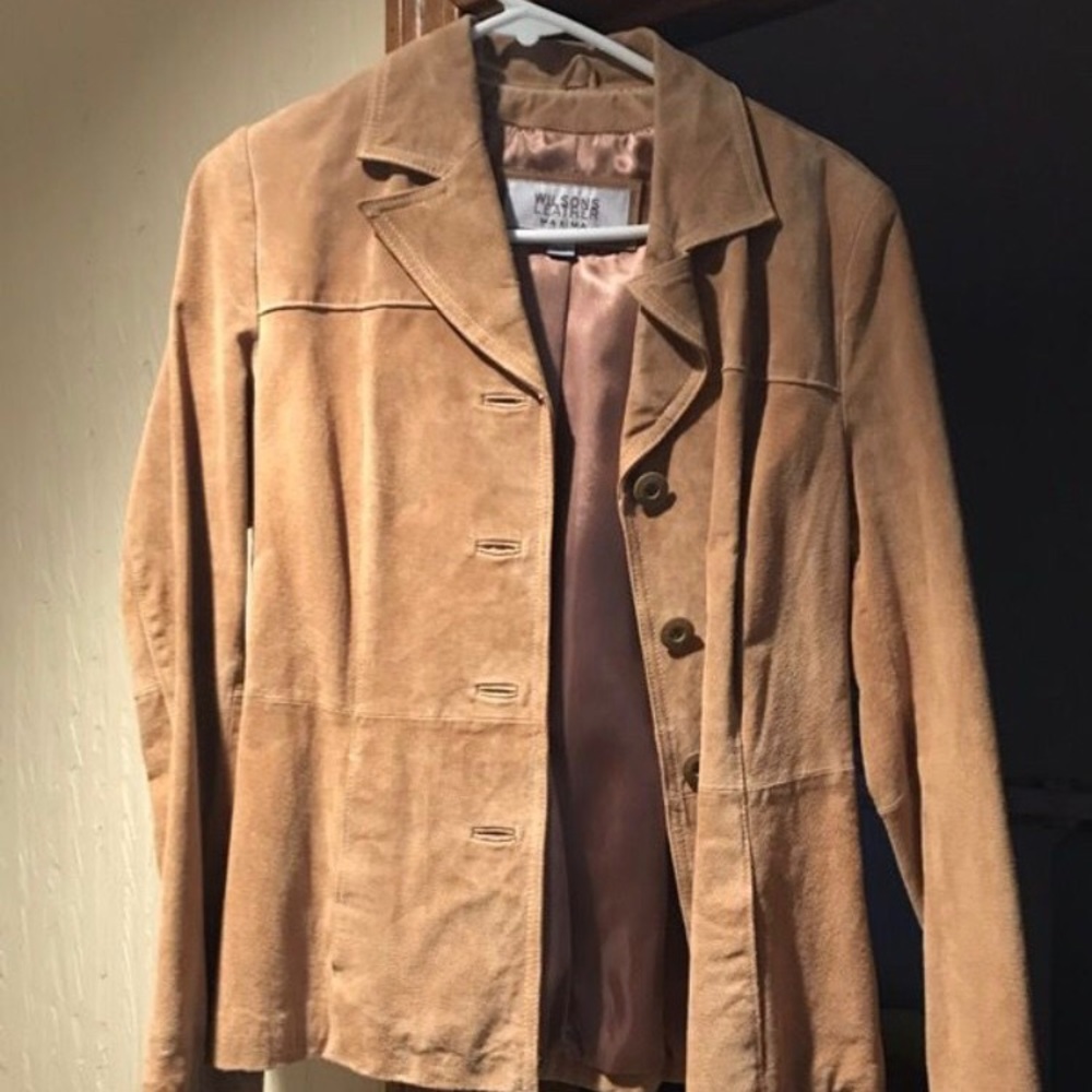 PRICE DROP 🎉Wilson leather suede jacket size S