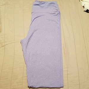 Lularoe OS heathered lilac/lavender leggings