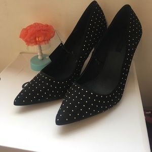 Black studded shoes