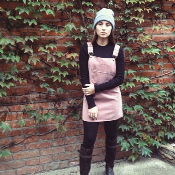 💠HP💠 Rusty Pink Overall Dress/Shirt Corduroy - Picture 2 of 5