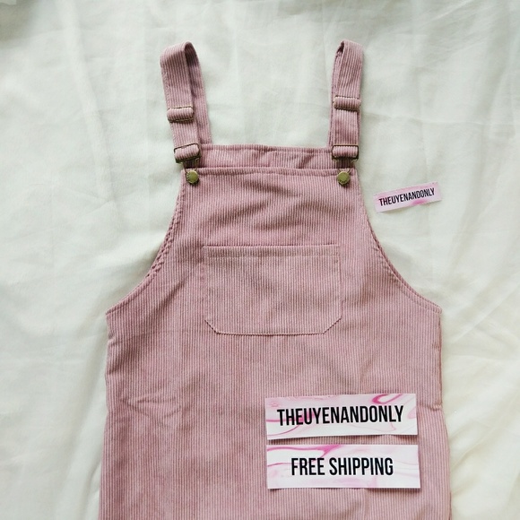 💠HP💠 Rusty Pink Overall Dress/Shirt Corduroy - Picture 4 of 5