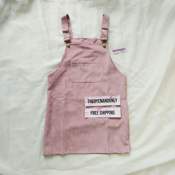 💠HP💠 Rusty Pink Overall Dress/Shirt Corduroy - Picture 5 of 5