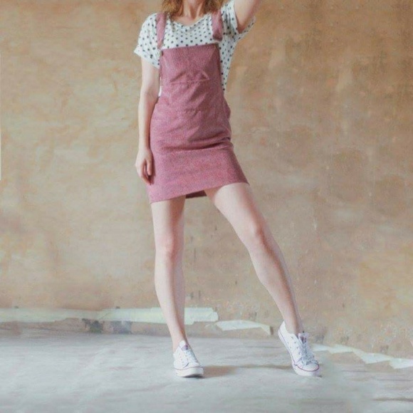 💠HP💠 Rusty Pink Overall Dress/Shirt Corduroy - Picture 3 of 5