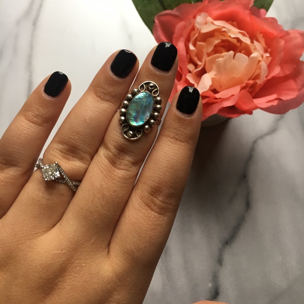 Abalone Sterling Silver Ring
