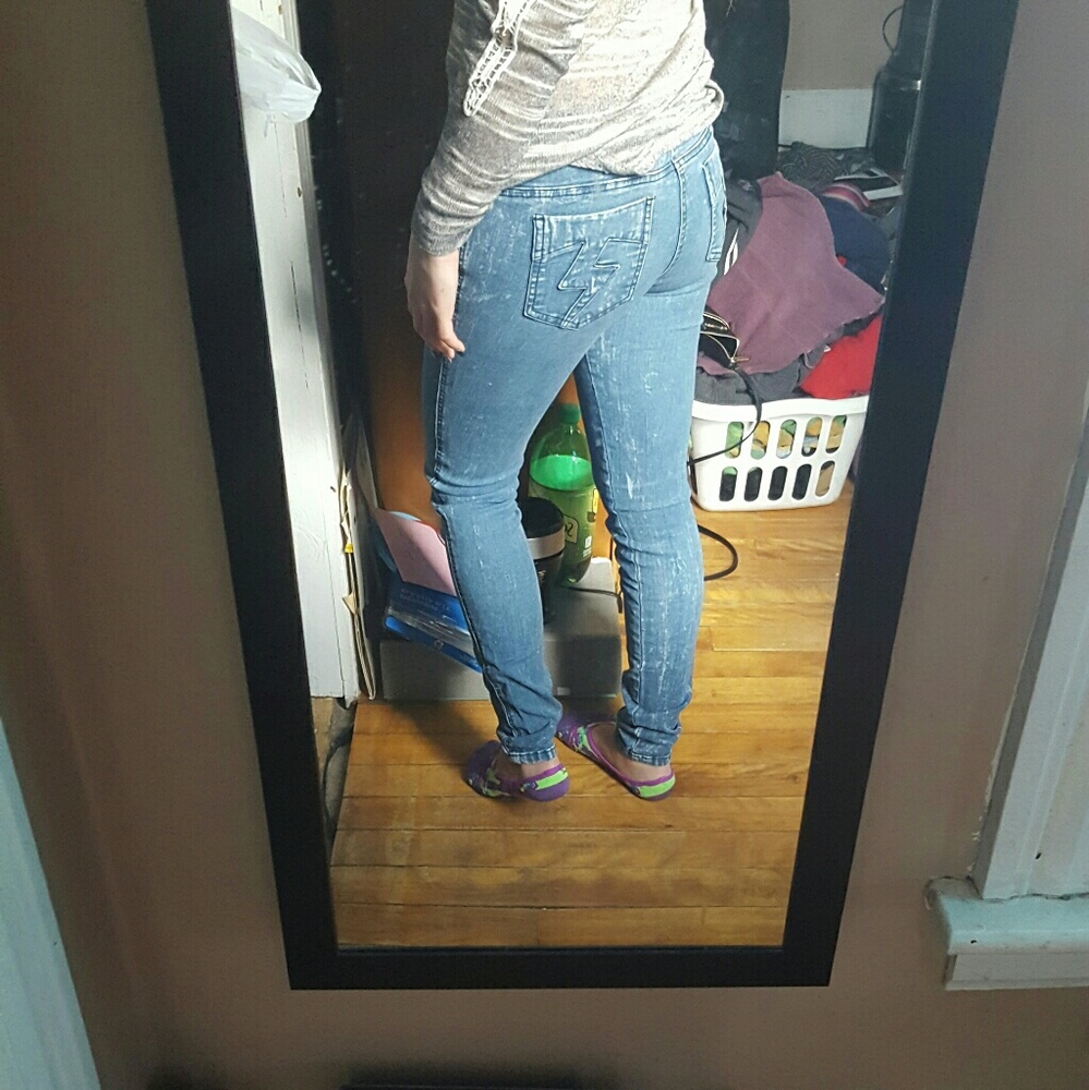 Acid washed Tripp skinny jeans