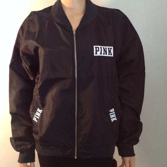PINK Victoria's Secret Jackets & Blazers - Pink Victoria Secret Logo Bomber