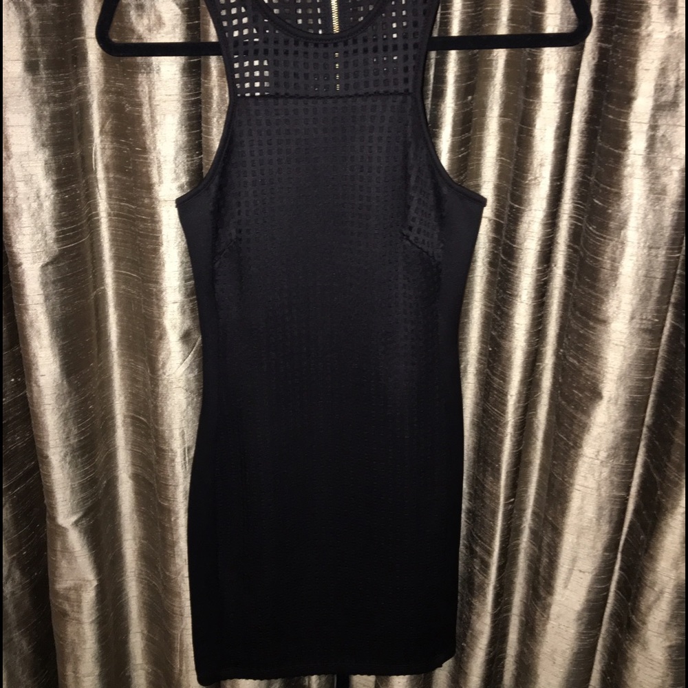 Black Sleeveless G by Guess Leather dress