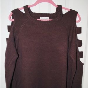 Cozy arm cut outs sweater