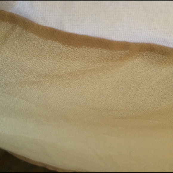 Ann Taylor tank top w/ sheer underlay bottom sz XS - Picture 3 of 4