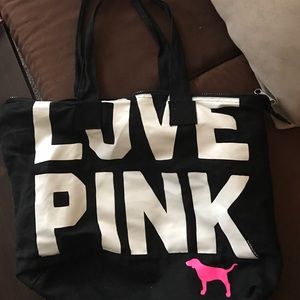 Victoria secret pink tote bag