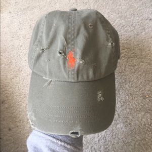 Polo Ralph Lauren Cap w/ handmade distressing
