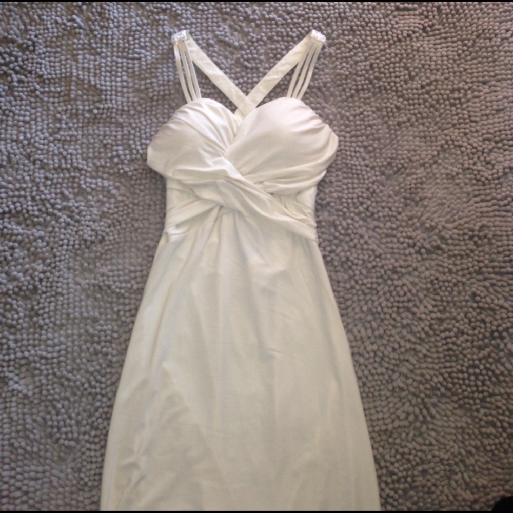 Maxi dress with rhinestones maternity picture