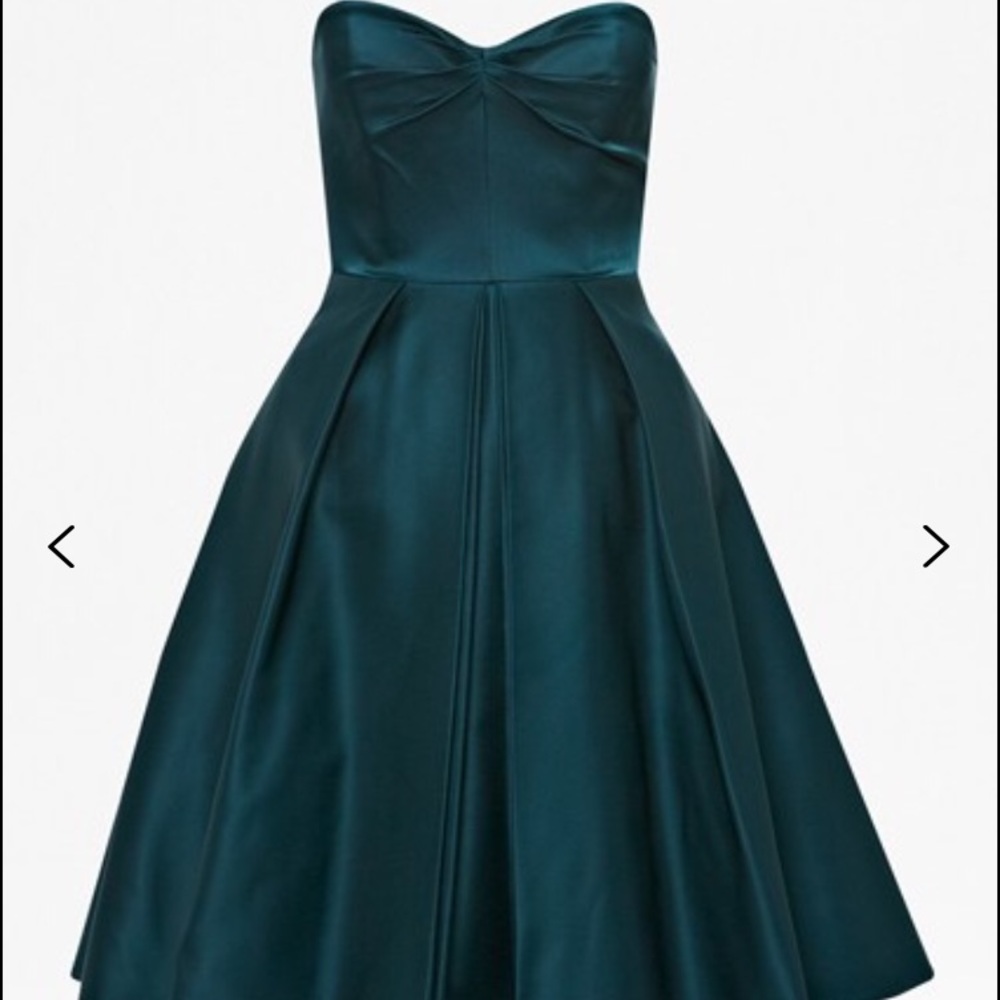 French Connection Jewel Green Duchess Dress