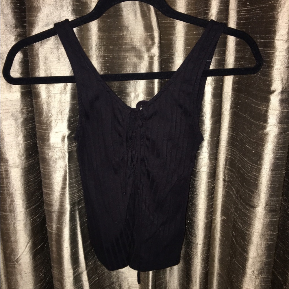 Sexy black crop top